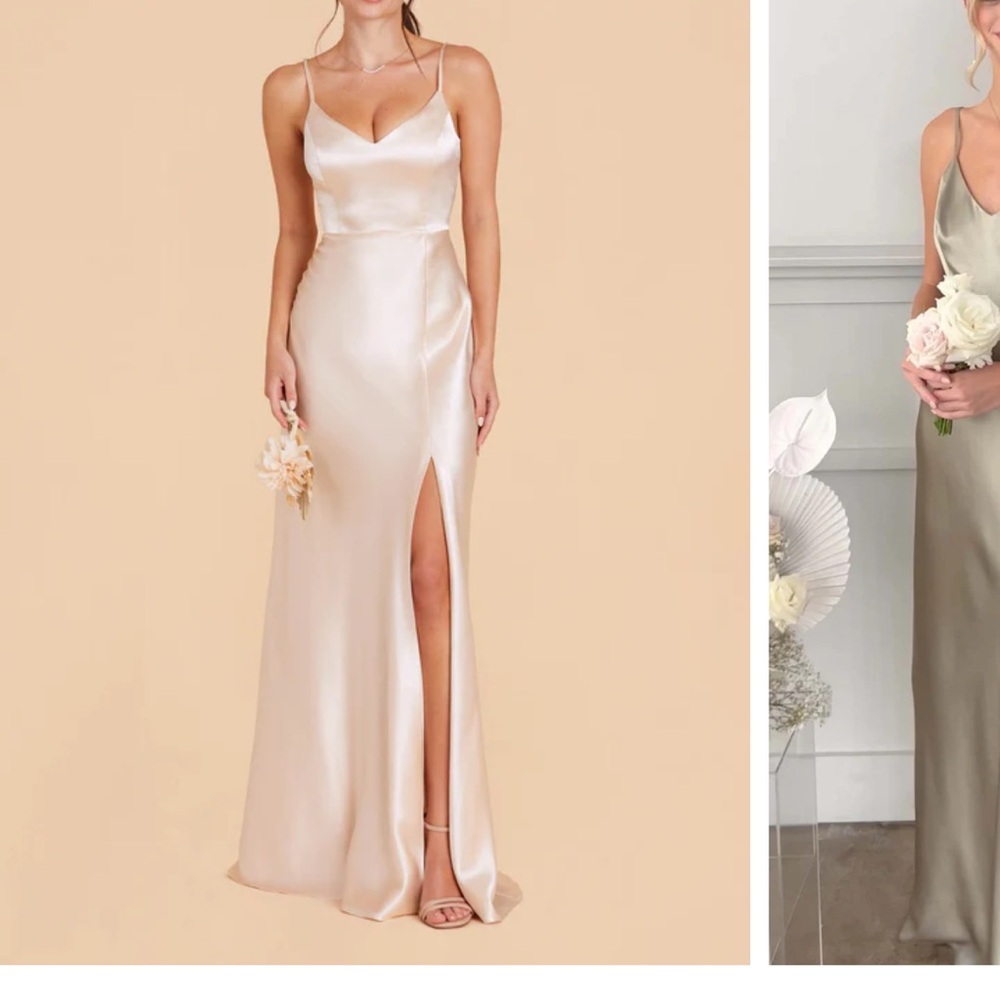 Birdy Grey nuetral champagne bridesmaid dress